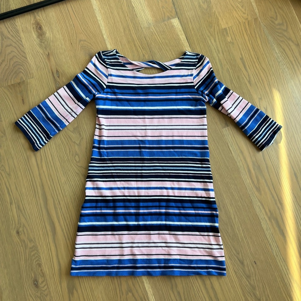 Lilly Pulitzer Navy/Pink Striped Dress
